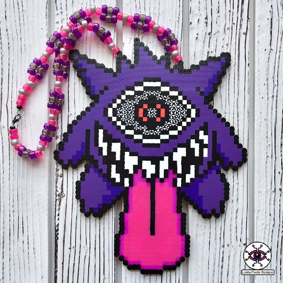 Gengar Subtronics Perler Necklace - Picture 1 of 5